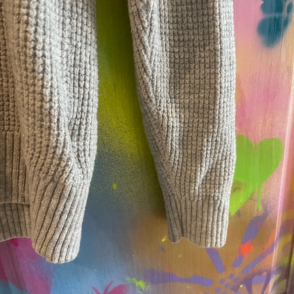 GAP extra small knit gray/grey winter crewneck sweater XS - Picture 4 of 5
